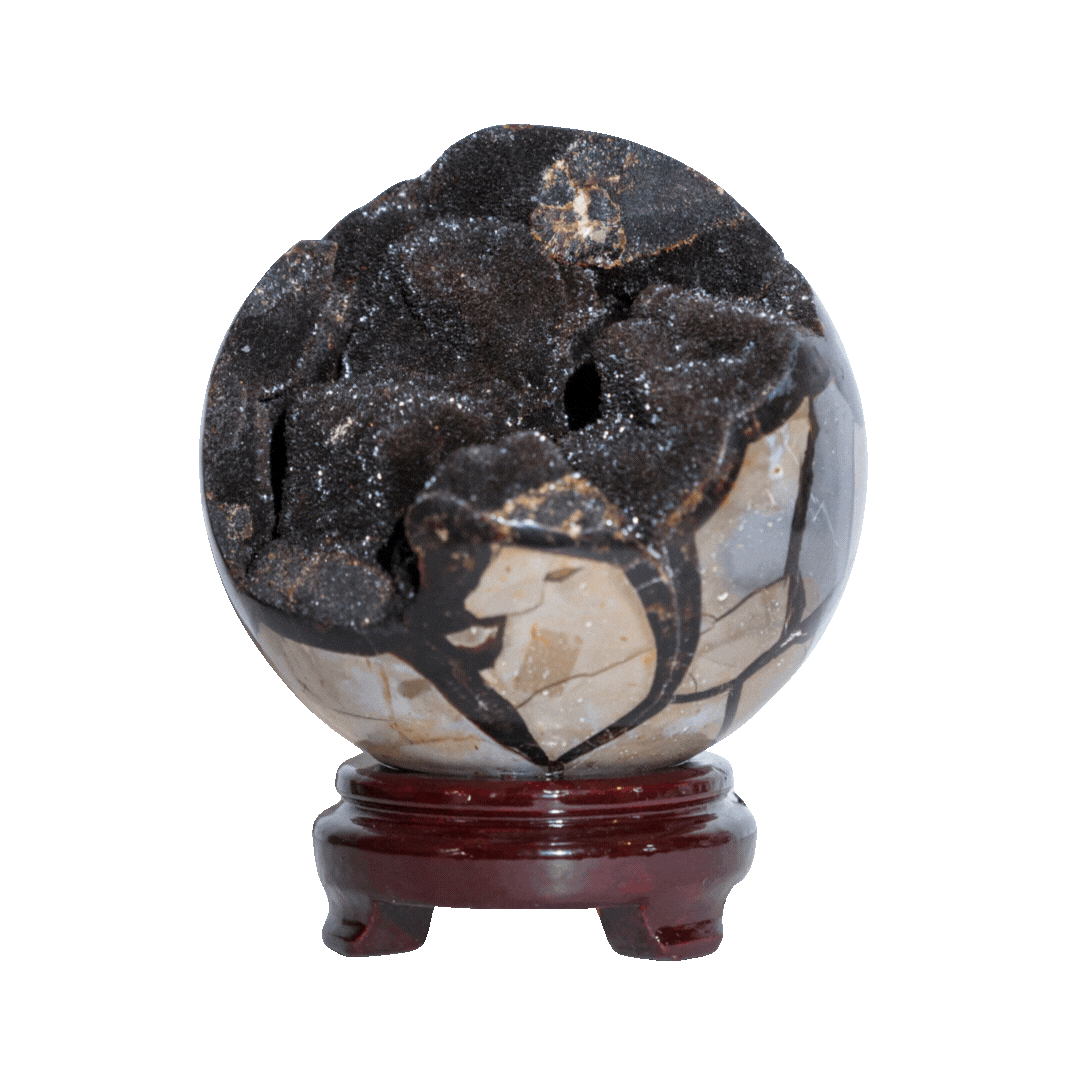 Septarian Sphere with stand