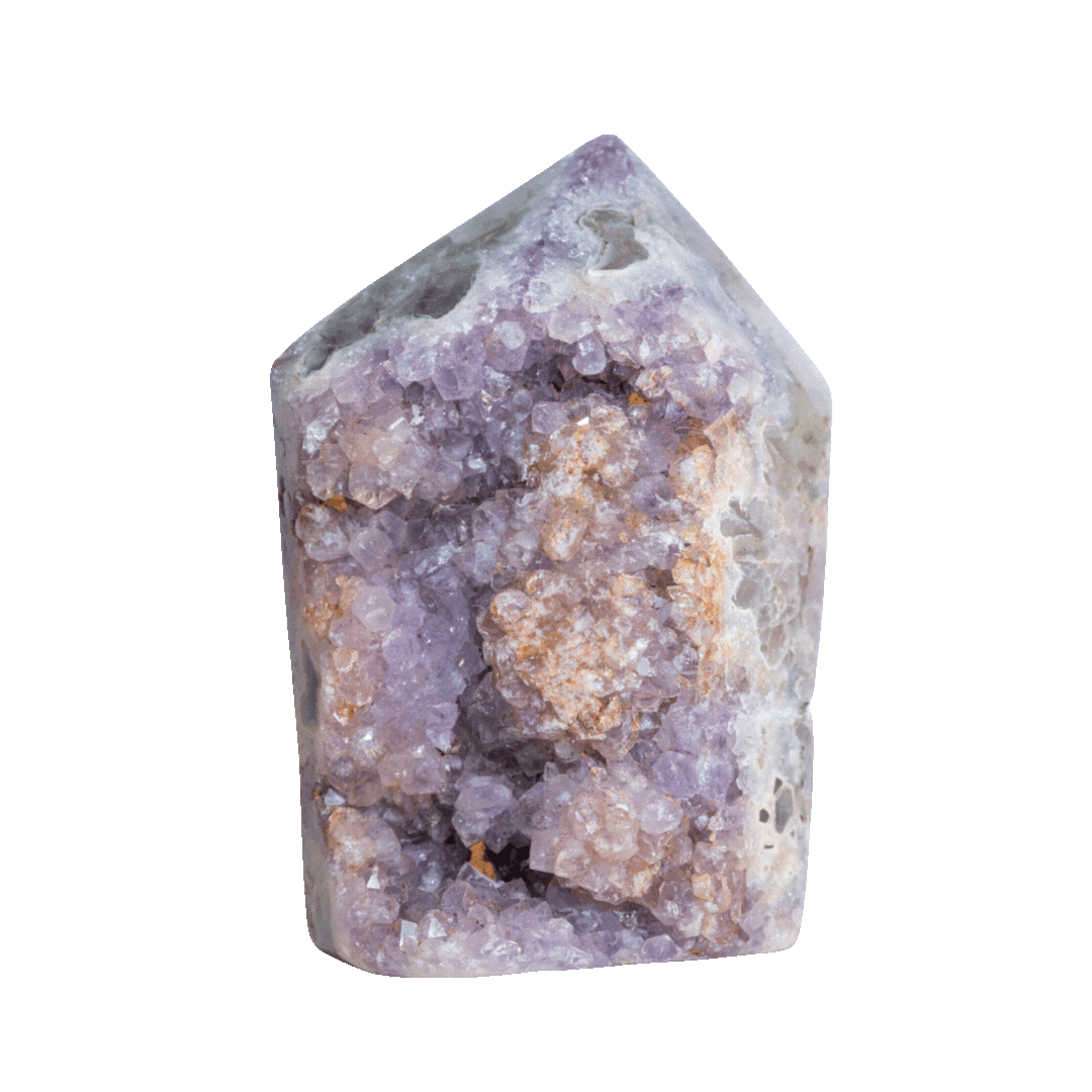 Pink Amethyst Druzy Point