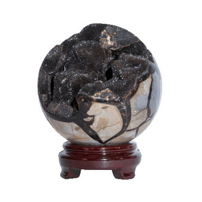 Septarian Sphere with stand