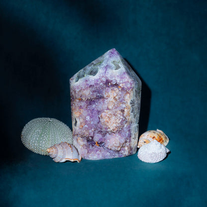 Pink Amethyst Druzy Point - Green House Store