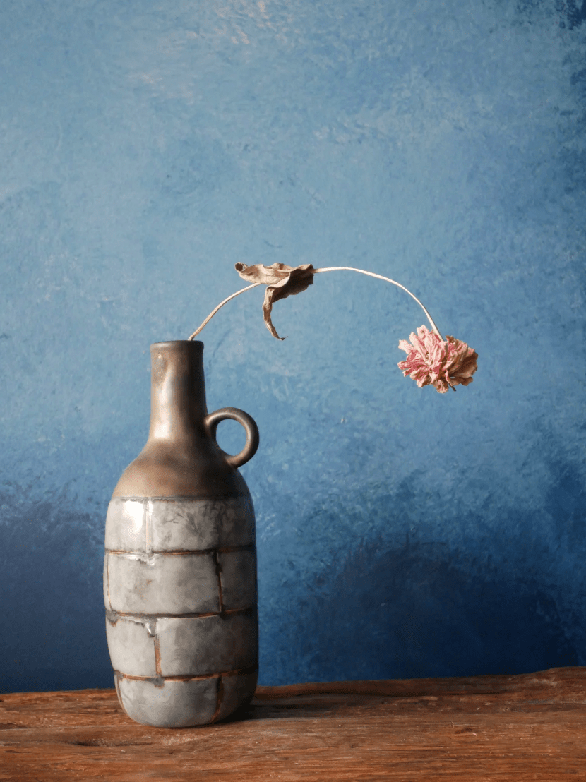 Rustic Taupe Vase - Green House Store